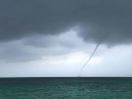 Tourists are stunned when a rare waterspout forms off the Puri coast of Odisha
