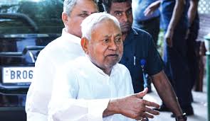 Nitish Kumar will take oath as a Rajya Sabha member today.