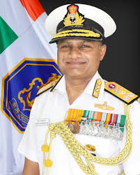 The new Navy Chief is Vice Admiral Krishna Swaminathan, who commanded INS Vikramaditya.