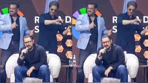 When Shah Rukh Khan cuts into Aamir Khans song in the middle, is he disappointed.? 