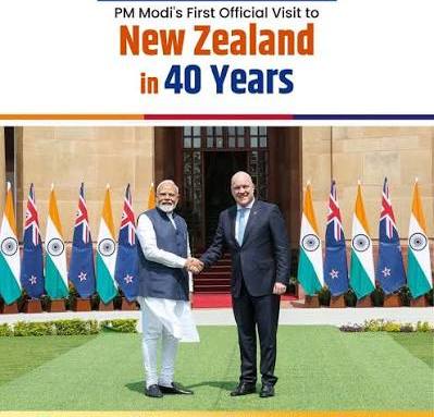 Trade and sports are the primary priorities for Narendra Modi, the first Indian prime minister to visit New Zealand in forty years
