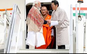 PM Modi is in Bhutan for two days to officially launch the Punatsangchhu-II hydropower project.