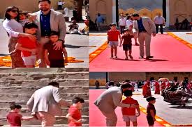 US Vice President JD Vance and his family explore the history of Jaipur and Rajasthans Amer Fort.
