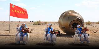 After seven months in space, three Chinese astronauts return to Earth
