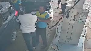 Rajasthan SDM is seen on camera slapping petrol station employees for standing in the CNG queue.