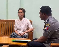 Aung San Suu Kyi, the arrested former leader of Myanmar, was placed under house arrest, according to the military.