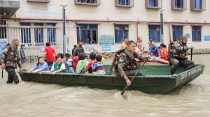 As the number of people affected by the Assam floods reaches 10, HM Shah calls the chief minister to assess the situation.