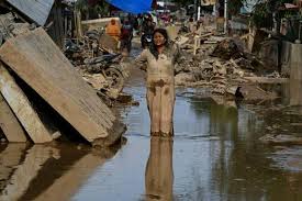 Following the Sumatra floods, Indonesia claims that more than $3 billion in recovery funding are needed.