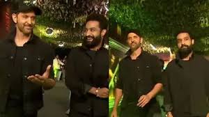 War 2 storm hits Hyderabad: Hrithik Roshan & Jr NTR’s first joint appearance sends fans into frenzy, watch