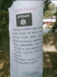 In Meghalaya, a poster that threatens Garos causes controversy.