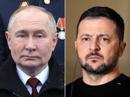 Volodymyr Zelenskyy, the president of Ukraine, is invited by Russia to Moscow for peace negotiations.