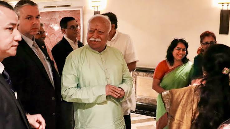Prior to the New York event, a US rights organization is once more requesting penalties against RSS and the revocation of Mohan Bhagwats visa