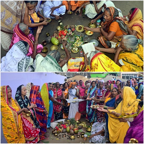 Puri is filled with devotion while Havisyalis watch Kartik Brata.
