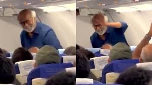 While flying in economy to Goa for the filming of Jailer 2, Rajinikanth welcomes fans on the plane.