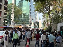 Kolkata earthquake: People flee to the streets in terror following powerful tremors